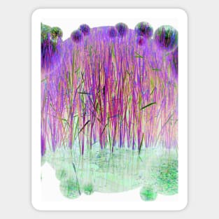 Many Coloured Reeds-Available As Art Prints-Mugs,Cases,Duvets,T Shirts,Stickers,etc Sticker